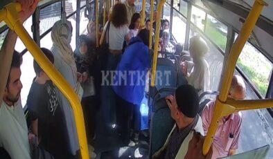Otobüs şoförü, fenalaşan kadını hastaneye yetiştirdi