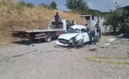 Şarampole devrilen araçta 2 kişi hayatını kaybetti