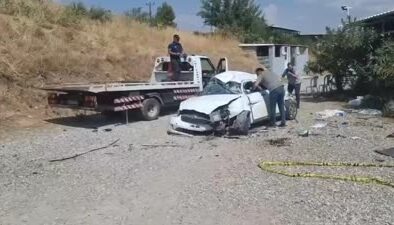 Şarampole devrilen araçta 2 kişi hayatını kaybetti