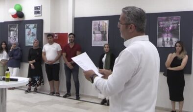 Diyarbakır’da Üniversite öğrencilerinden Filistin’e şiir ve resimlerle destek