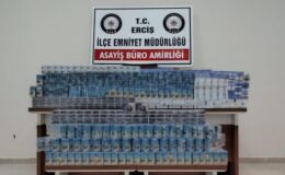 Van Erciş’te polis operasyonunda kaçak sigara ele geçirildi