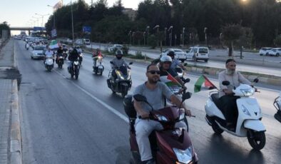 Filistin’e destek konvoyu düzenlendi