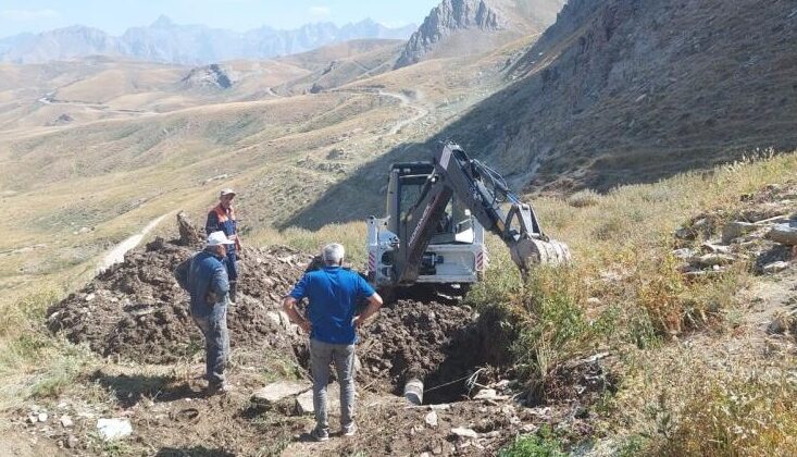 3 bin 500 rakımdaki su arızası giderildi