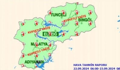 Meteorolojiden kuvvetli yağış uyarısı