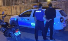 Motosiklet çalacaktı, polisle karşılaştı