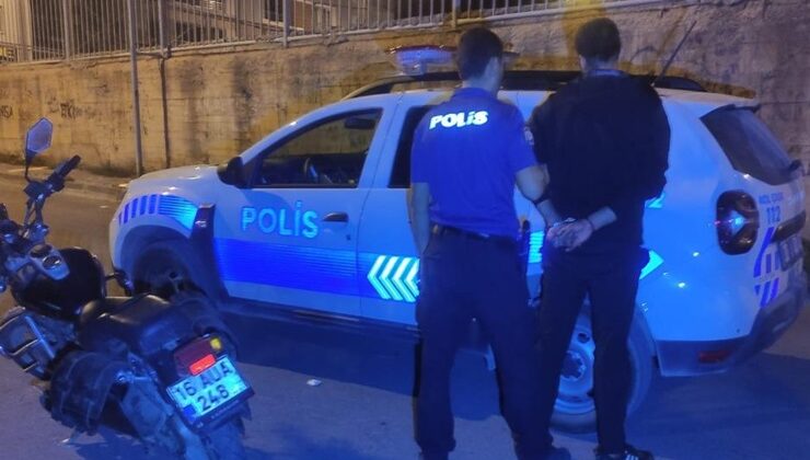 Motosiklet çalacaktı, polisle karşılaştı