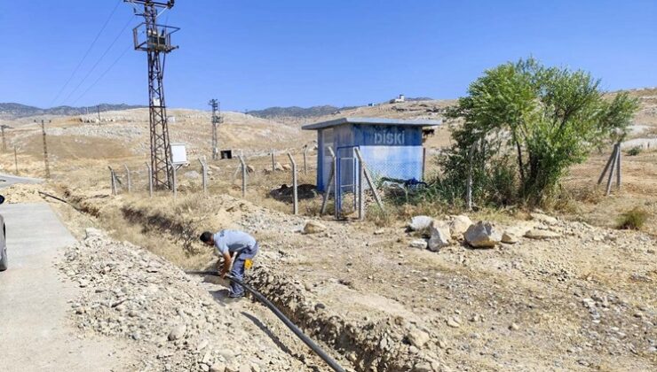 Silvan’da bir mahallenin  içme suyu hattı yenilendi