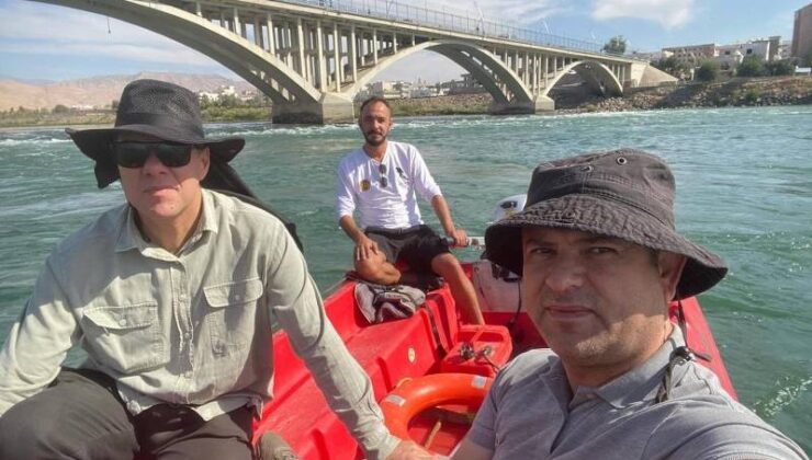 AFAD, Cizre’de Dicle Nehri’nde keşif yaptı