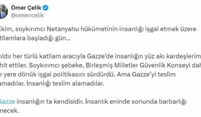 Ömer Çelik: “Gazze insanlığın ta kendisidir”
