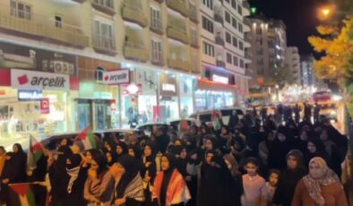 Adıyaman’da Yahya Sinvar için yürüyüş düzenlendi