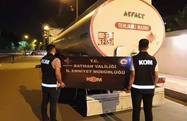 Batman’da 26 ton kaçak akaryakıt ele geçirildi