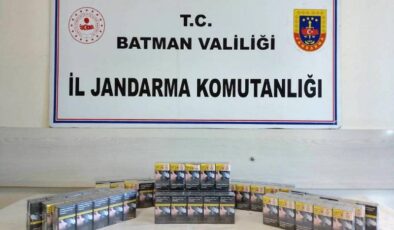 Batman’da 720 paket kaçak sigara ele geçirildi