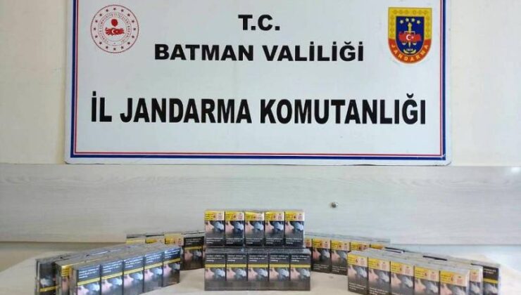 Batman’da 720 paket kaçak sigara ele geçirildi