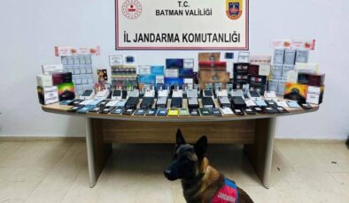 Batman’da kargo kamyonunda 1,75 milyon TL’lik kaçak ürün yakalandı