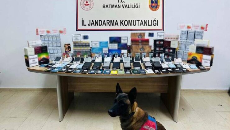 Batman’da kargo kamyonunda 1,75 milyon TL’lik kaçak ürün yakalandı