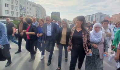DEM Parti’den 13 Ekim mitingine davet yürüyüşü