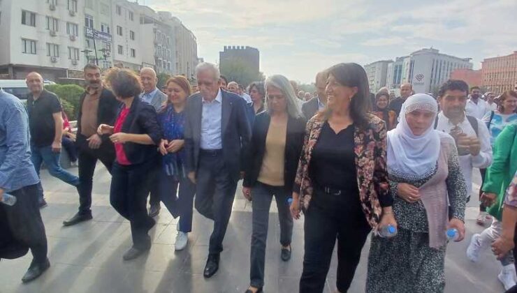 DEM Parti’den 13 Ekim mitingine davet yürüyüşü