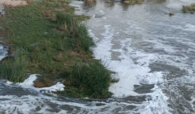 Dicle Nehri’nde köpük alarmı: Bismil Belediyesi’nden uyarı
