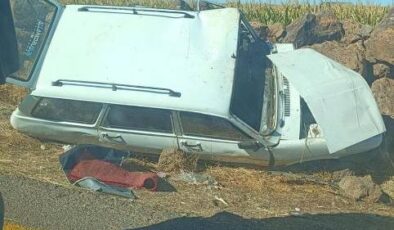 Diyarbakır’da takla atan otomobilde 1 ölü, 2 yaralı
