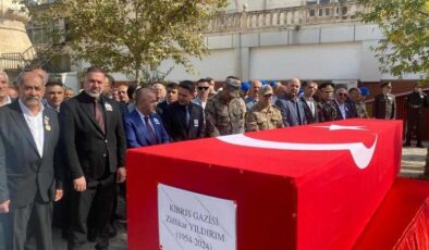 Elazığ’da Kıbrıs gazisi Zülfikar Yıldırım son yolculuğuna uğurlandı