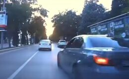Elazığ’da makas atan sürücü trafiği tehlikeye soktu