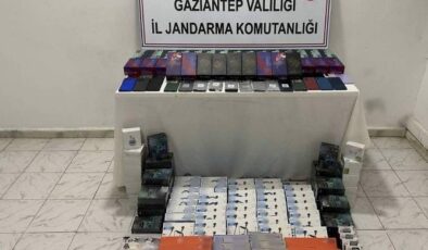 Gaziantep’te 1 milyon TL’lik kaçak telefon operasyonu
