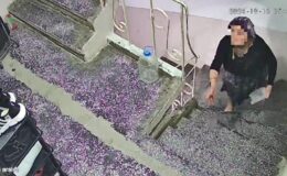 Gürültü yaptıkları iddiasıyla komşunun kapısını çöplüğe çevirdi