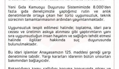 Köftede domuz eti tespitine Tarım Bakanlığı’ndan açıklama
