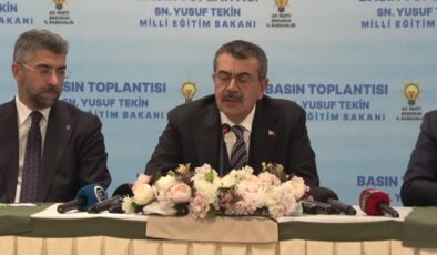 Milli Eğitim Bakanı Tekin, gazetecilerle buluştu