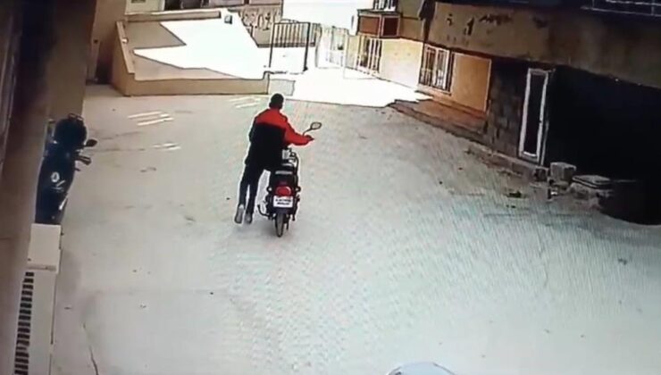 Şanlıurfa’da kameraların önünde bisiklet hırsızlığı
