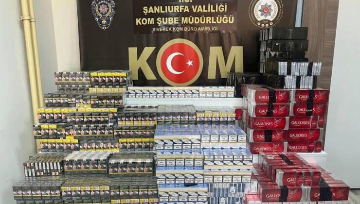Siverek’te 5 bin adet kaçak sigara ele geçirildi