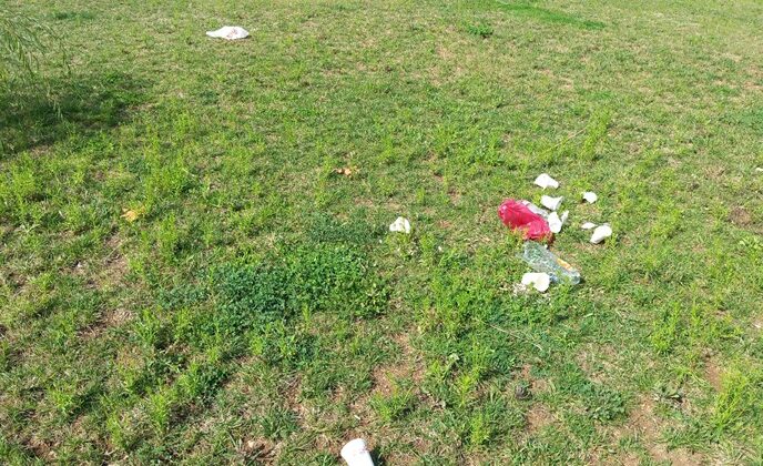 Tarihi ve kültürel alanlarda utandıran görüntü