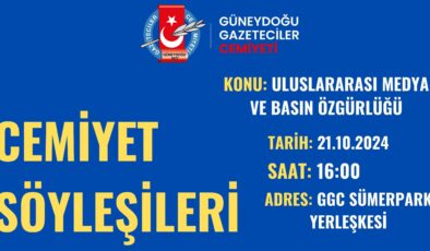 Cemiyet Söyleşileri: Uluslararası Medya ve Basın Özgürlüğü