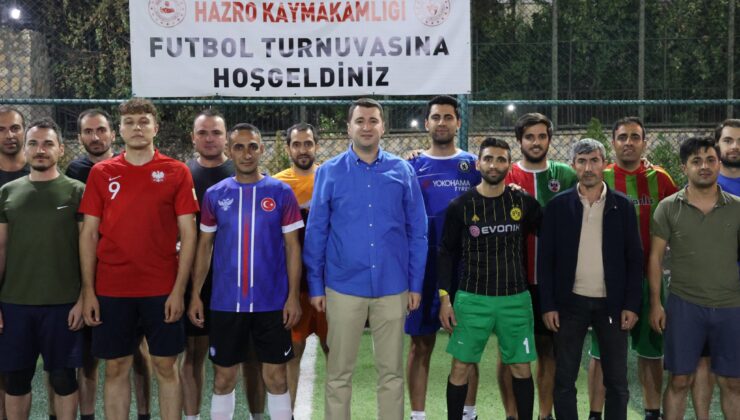 Hazro’da Kurumlar Arası Futbol Turnuvası heyecanla başladı