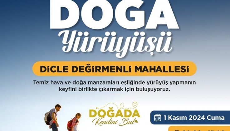 Diyarbakır’da ilçesinde doğa yürüyüşü düzenlenecek