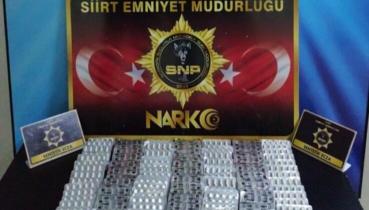 Siirt’te bin 443 uyuşturucu hap ele geçirildi
