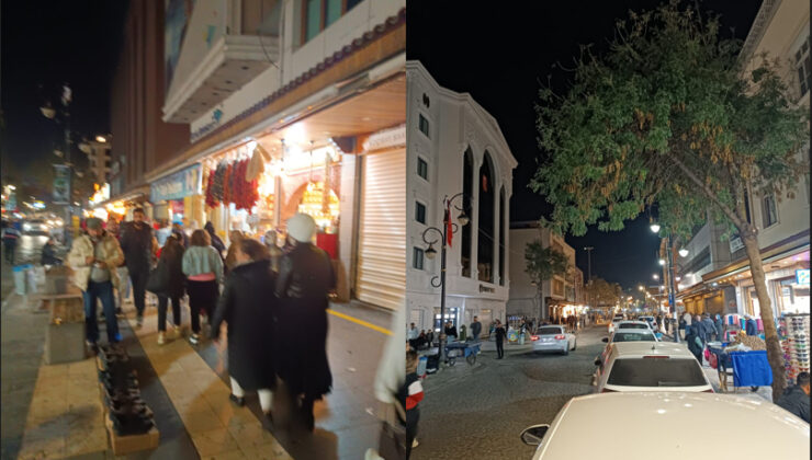 Sur İlçesi gündüzün yanı sıra geceleri de turist akınına uğruyor
