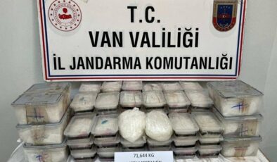 Van’da 71 kilo 629 gram metamfetamin ele geçirildi
