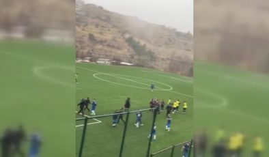 Amatör Ligi maçında çıkan kavgada bir futbolcu yaralandı