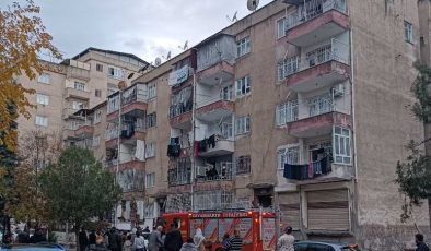 Diyarbakır’da bir apartmanda faciadan dönüldü