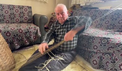 85 yaşında sepetçilik mesleğini yaşatıyor