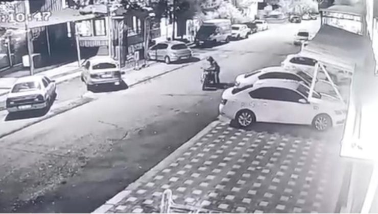 Kask hayat kurtardı: Motosiklet kazasında hafif yaralandı