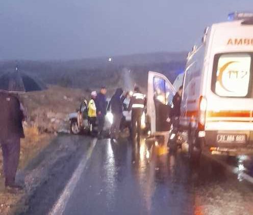 Diyarbakır Çermik’te trafik kazası: 3 ölü, 2 yaralı