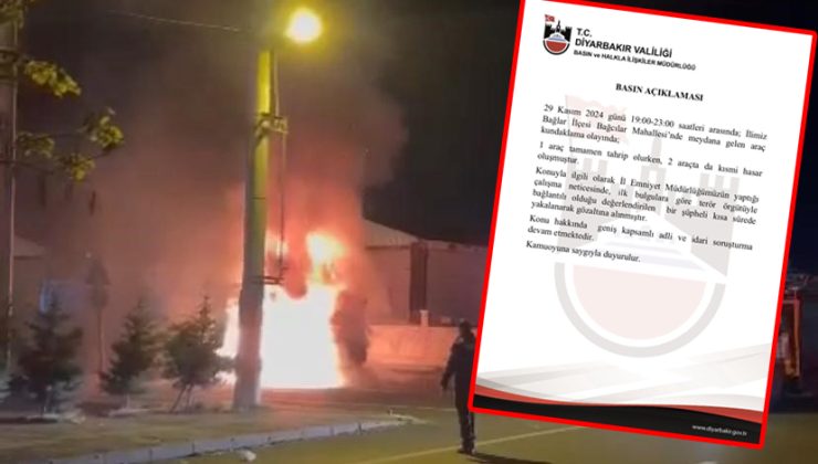 Diyarbakır’da Park Halindeki Kamyon Yandı: Valilikten açıklama