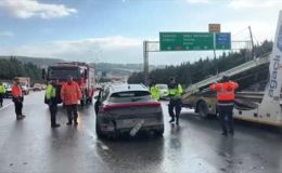 Kocaeli’de otoyol kazası ulaşımı aksattı