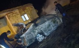 Cinnet getiren baba, oğlu ve damadını yaralayarak otomobilini yaktı