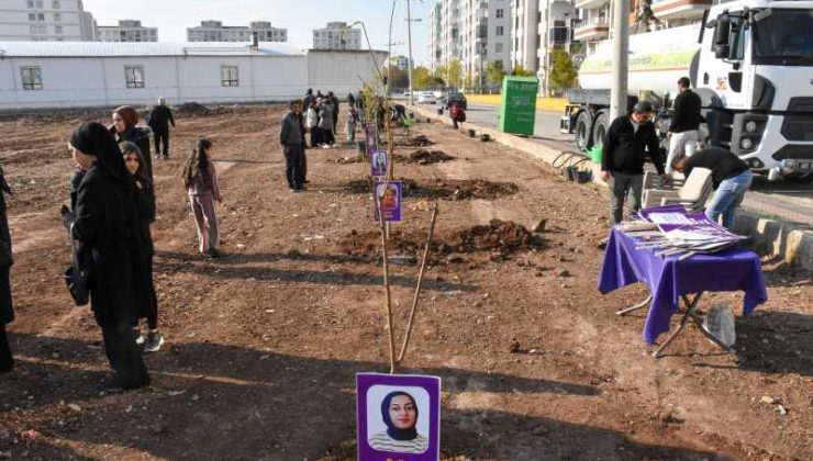 Bağlar’da katledilen kadınlar için fidan dikildi