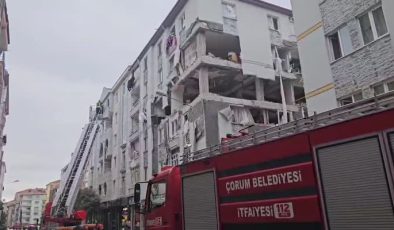 Bir binada patlama meydana geldi