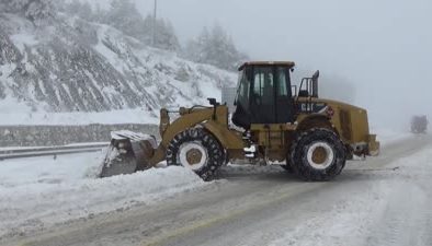 Tokat Çamlıbel Geçidi’nde kar kalınlığı 60 santimetreye ulaştı