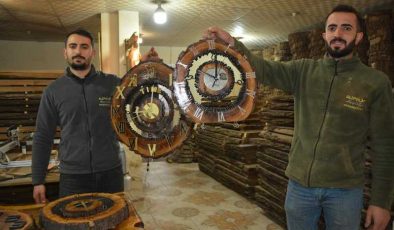Ceviz ağaçlarının dallarını sanat eserine dönüştürüyorlar